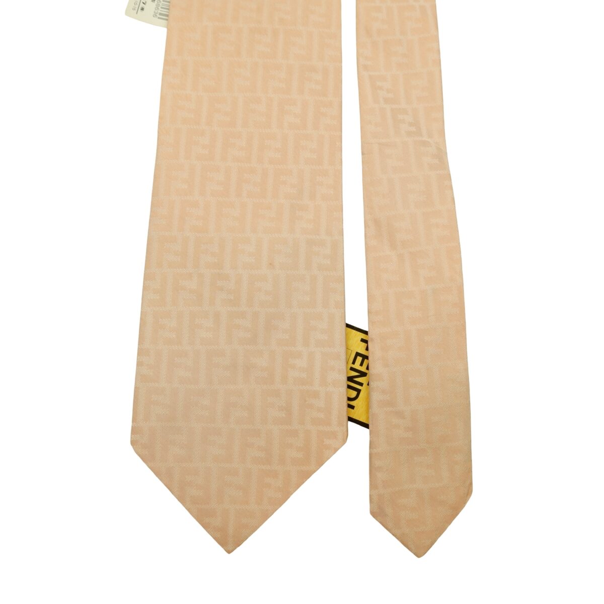 a16577 3 Fendi Tie Silk Light Pink Zucca Pattern Italy (US Import Tax Included) มุมที่ 3