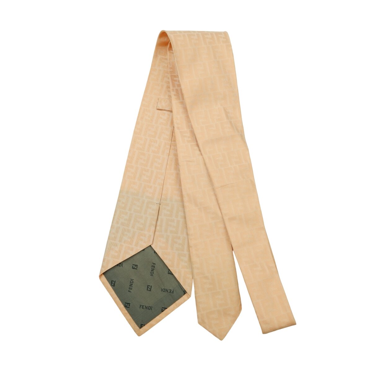 a16577 7 Fendi Tie Silk Light Pink Zucca Pattern Italy (US Import Tax Included) มุมที่ 7