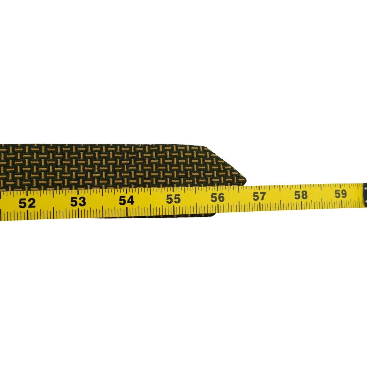 a16580 14 Burberry Tie Silk Brown Geometric Japan (US Import Tax Included) มุมที่ 14