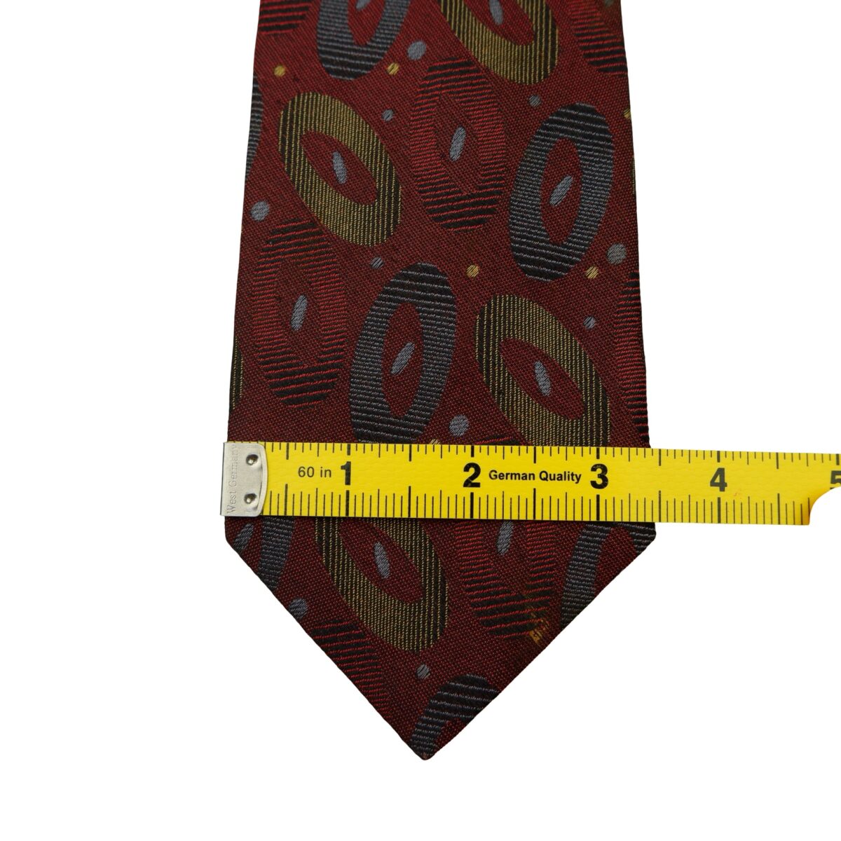 a16592 12 Valentino Tie Silk Brown Abstract Pattern Korea (US Import Tax Included) มุมที่ 12