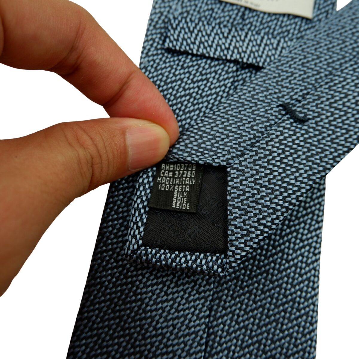 a16594 10 Armani Collezioni Tie Silk Blue Italy (US Import Tax Included) มุมที่ 10