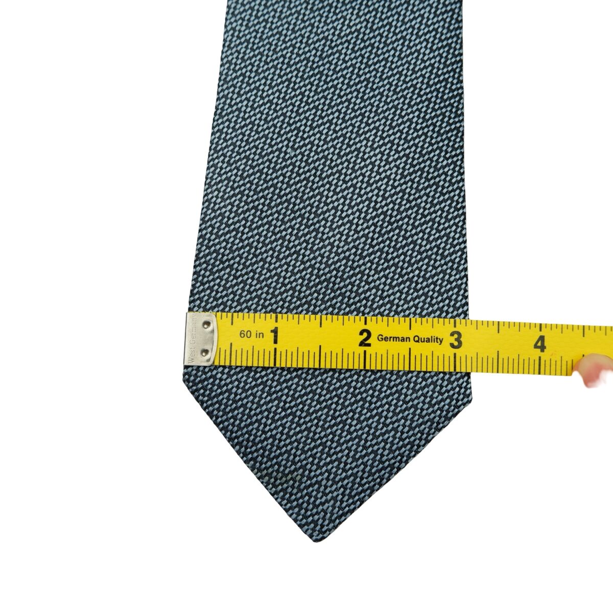 a16594 12 Armani Collezioni Tie Silk Blue Italy (US Import Tax Included) มุมที่ 12