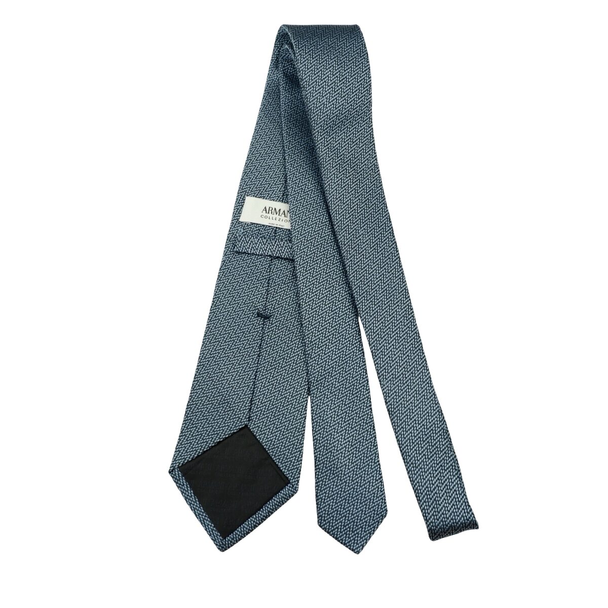 a16594 7 Armani Collezioni Tie Silk Blue Italy (US Import Tax Included) มุมที่ 7