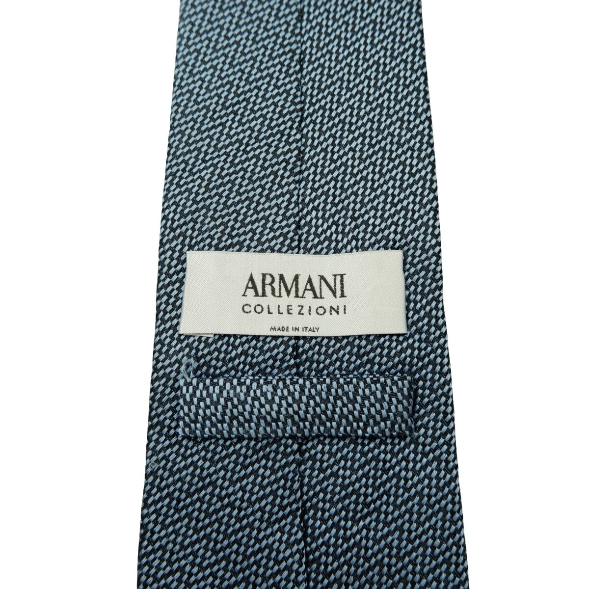a16594 9 Armani Collezioni Tie Silk Blue Italy (US Import Tax Included) มุมที่ 9