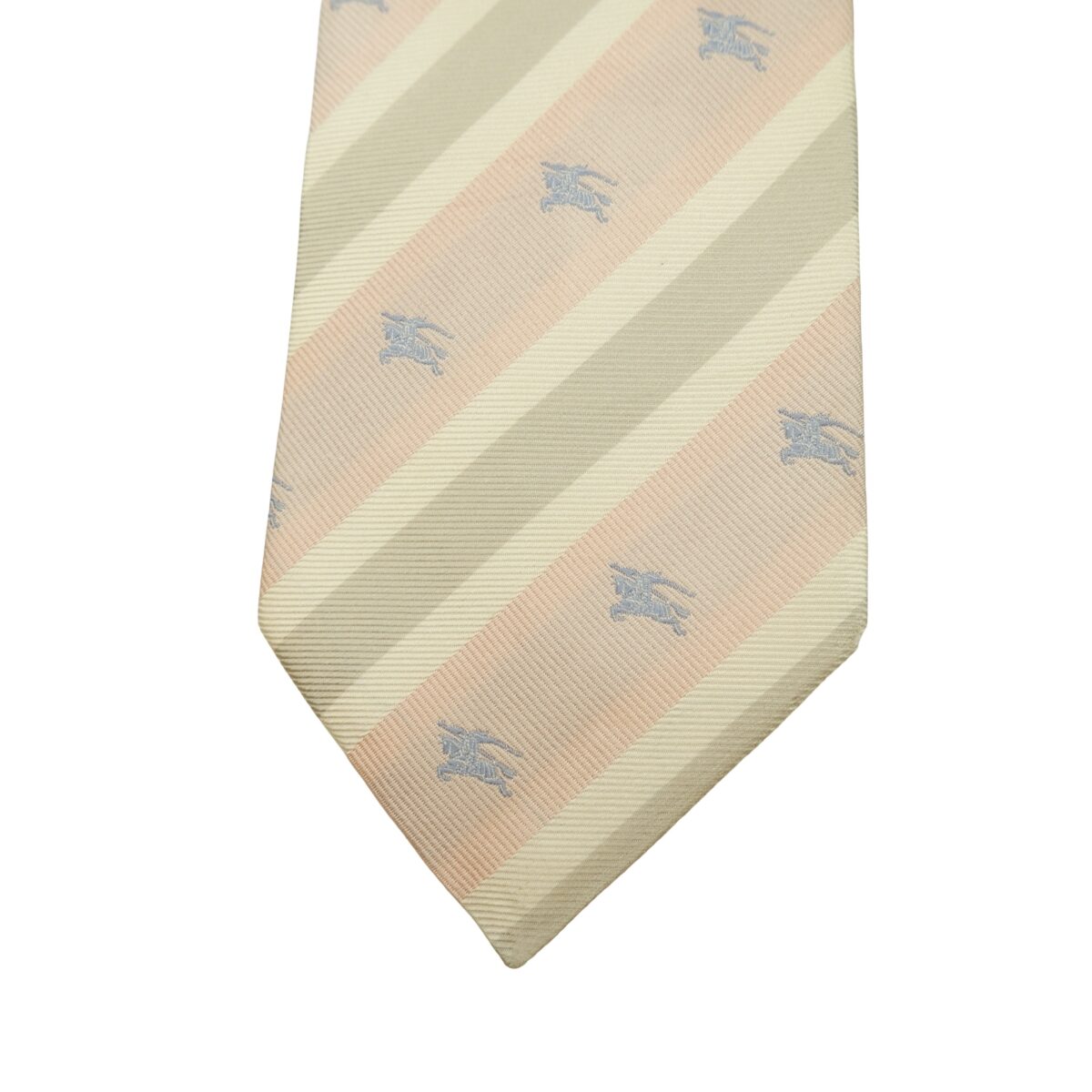 Burberry Tie Silk Pink Gray Stripe Italy (US Import Tax Included) | mesabb clothing Burberry Tie Silk Pink Gray Stripe Italy (US Import Tax Included) มุมที่ 6