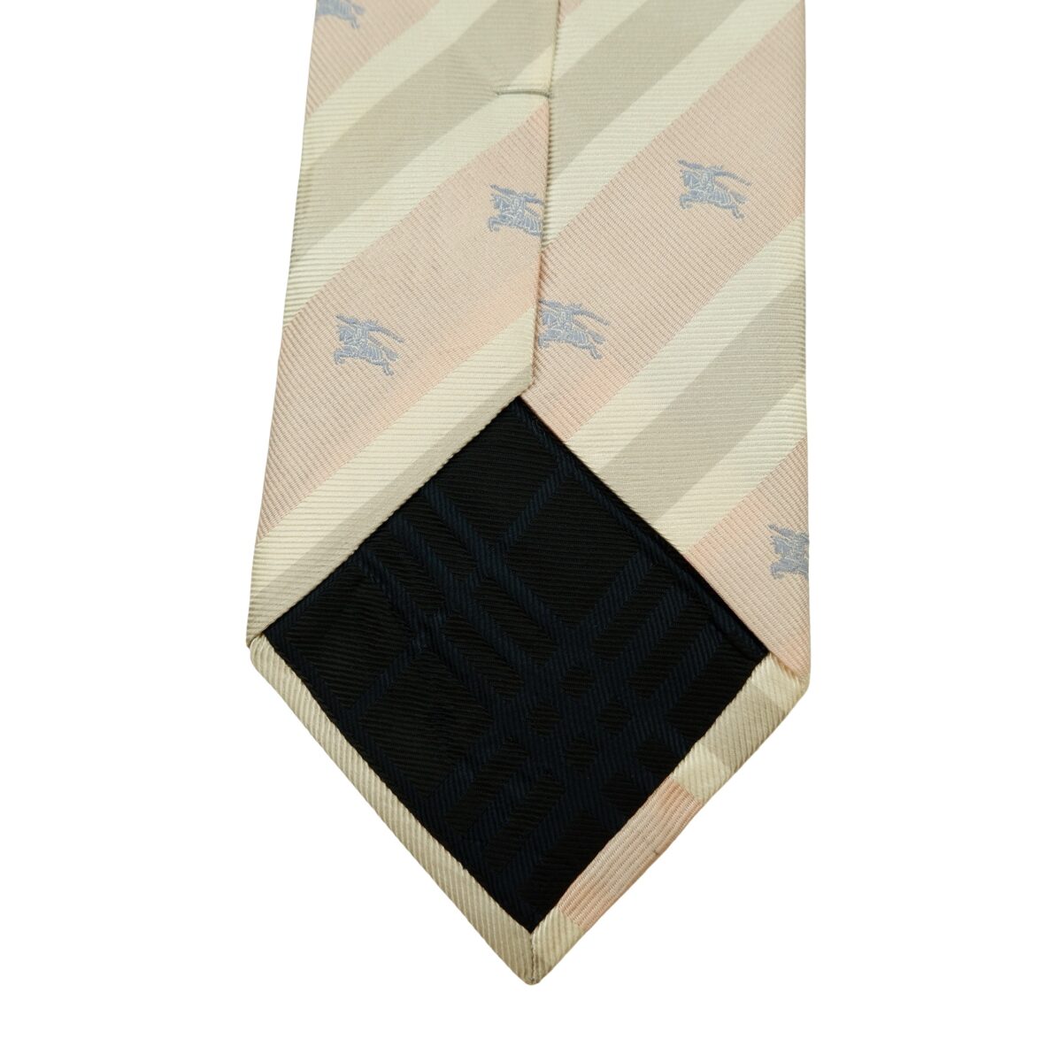 Burberry Tie Silk Pink Gray Stripe Italy (US Import Tax Included) | mesabb clothing Burberry Tie Silk Pink Gray Stripe Italy (US Import Tax Included) มุมที่ 8