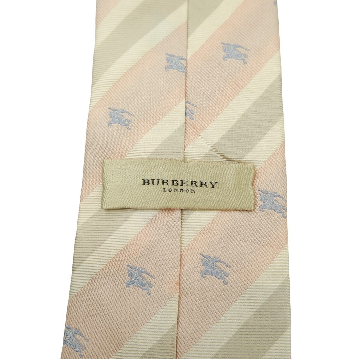 Burberry Tie Silk Pink Gray Stripe Italy (US Import Tax Included) | mesabb clothing Burberry Tie Silk Pink Gray Stripe Italy (US Import Tax Included) มุมที่ 9