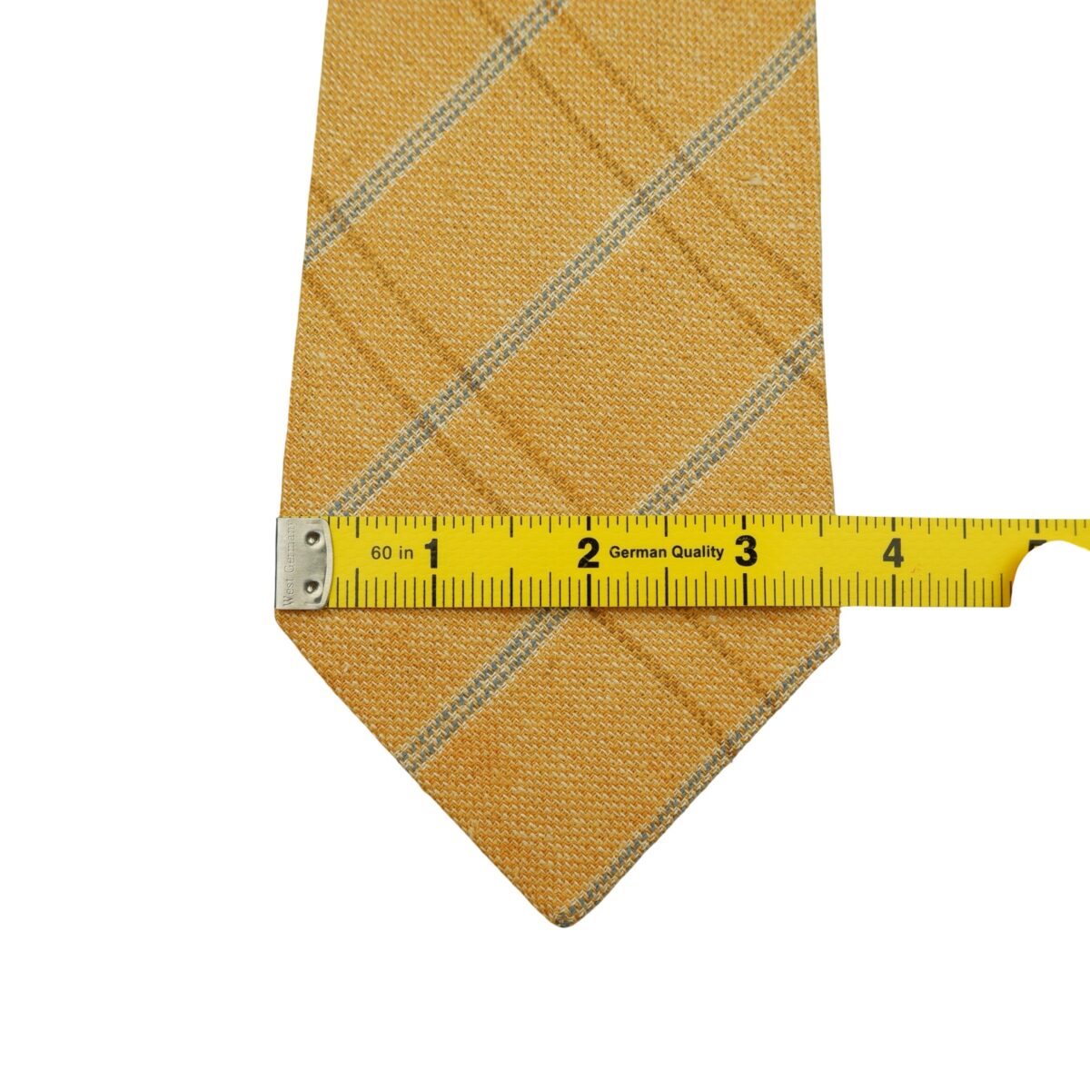a16600 12 Burberry Tie Silk Linen Brown Check England (US Import Tax Included) มุมที่ 12
