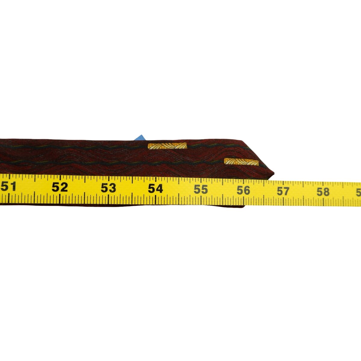 a16612 11 Lanvin Tie Silk Brown Abstract Pattern France (US Import Tax Included) มุมที่ 11