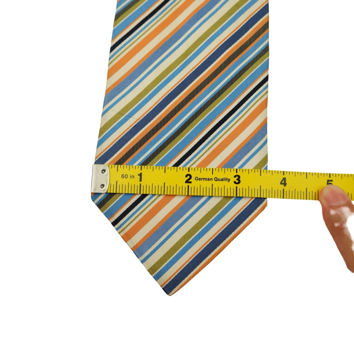 Etro Tie Silk Multicolor Stripe Italy (US Import Tax Included) | mesabb clothing Etro Tie Silk Multicolor Stripe Italy (US Import Tax Included) มุมที่ 12
