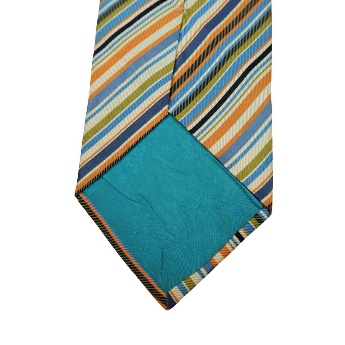 Etro Tie Silk Multicolor Stripe Italy (US Import Tax Included) | mesabb clothing Etro Tie Silk Multicolor Stripe Italy (US Import Tax Included) มุมที่ 8