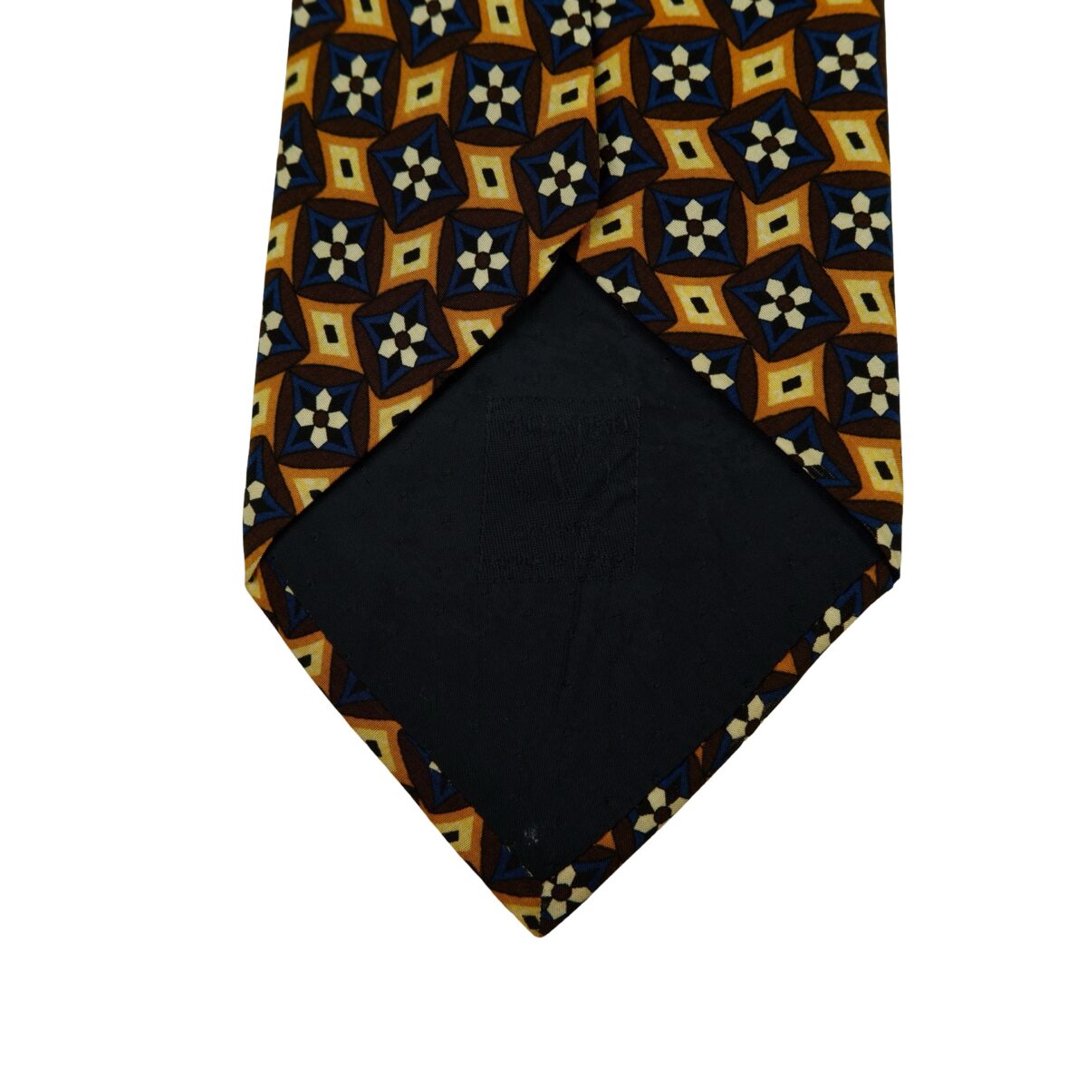 Valentino Tie Silk Brown Geometric Italy (US Import Tax Included) | mesabb clothing Valentino Tie Silk Brown Geometric Italy (US Import Tax Included) มุมที่ 8