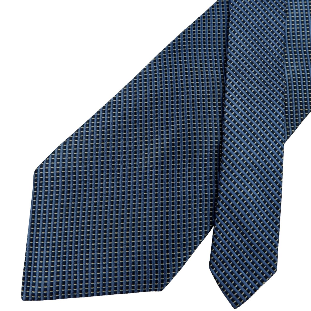 a16623 2 Brooks Brothers Tie Silk Blue Italy (US Import Tax Included) มุมที่ 2