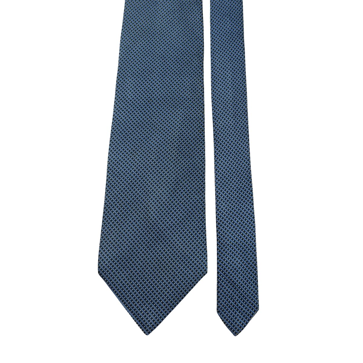 a16623 3 Brooks Brothers Tie Silk Blue Italy (US Import Tax Included) มุมที่ 3
