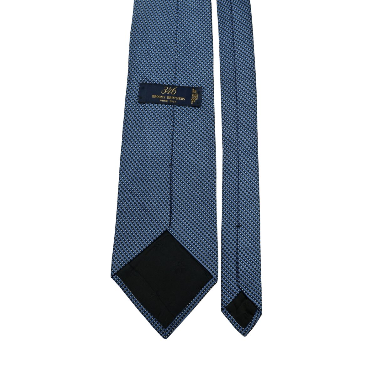 a16623 4 Brooks Brothers Tie Silk Blue Italy (US Import Tax Included) มุมที่ 4