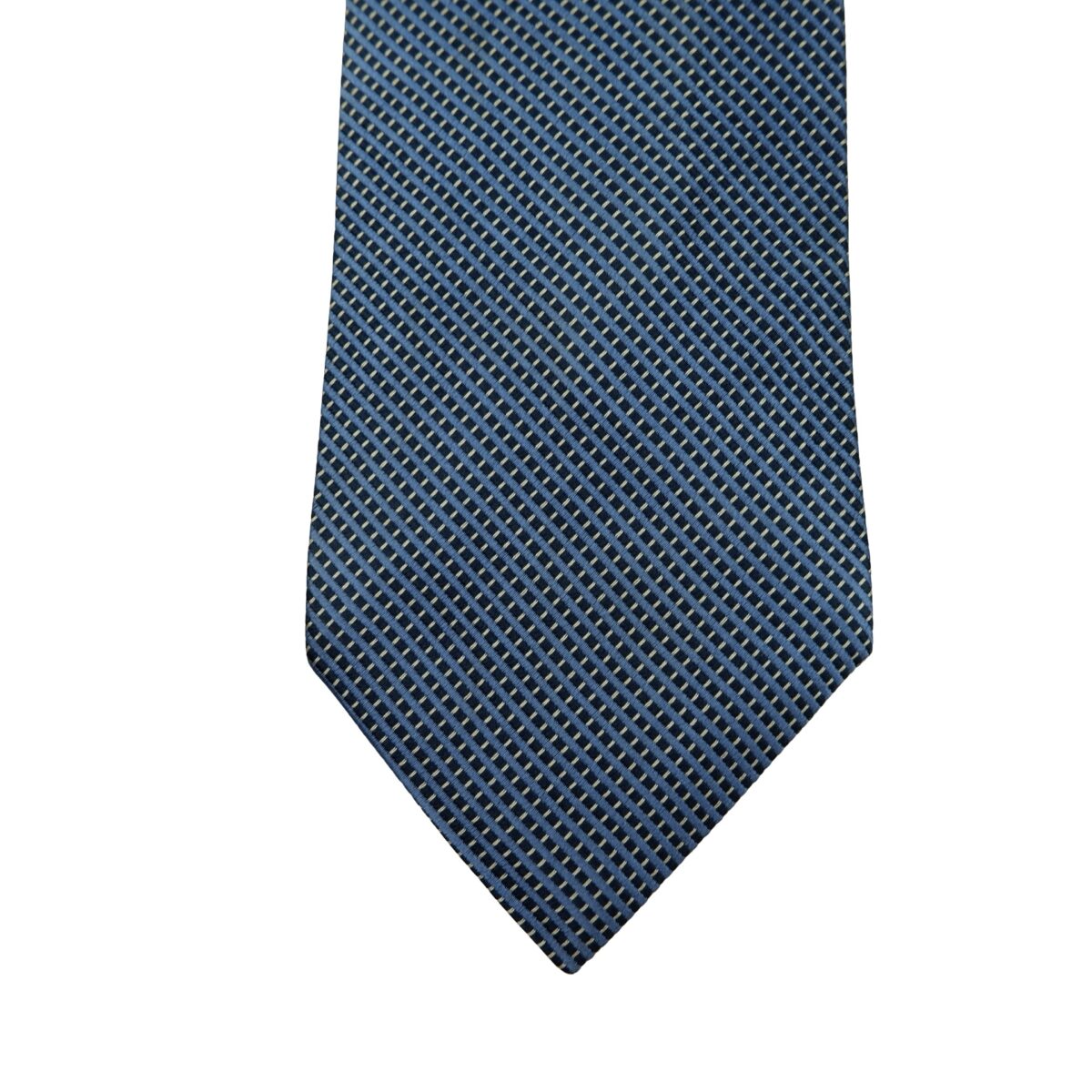 a16623 6 Brooks Brothers Tie Silk Blue Italy (US Import Tax Included) มุมที่ 6