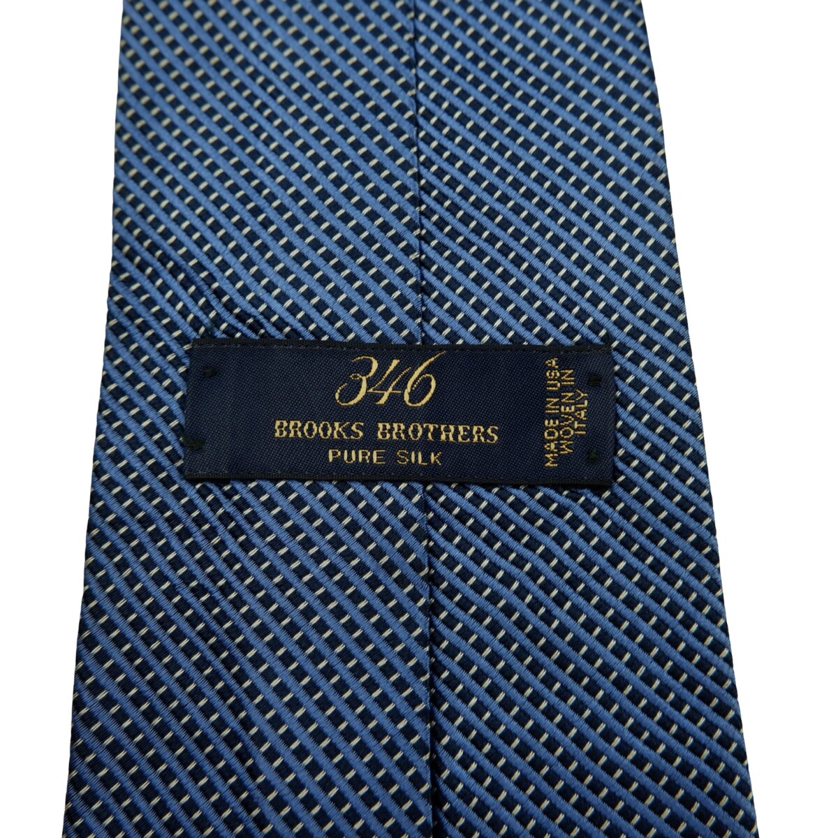 a16623 9 Brooks Brothers Tie Silk Blue Italy (US Import Tax Included) มุมที่ 9