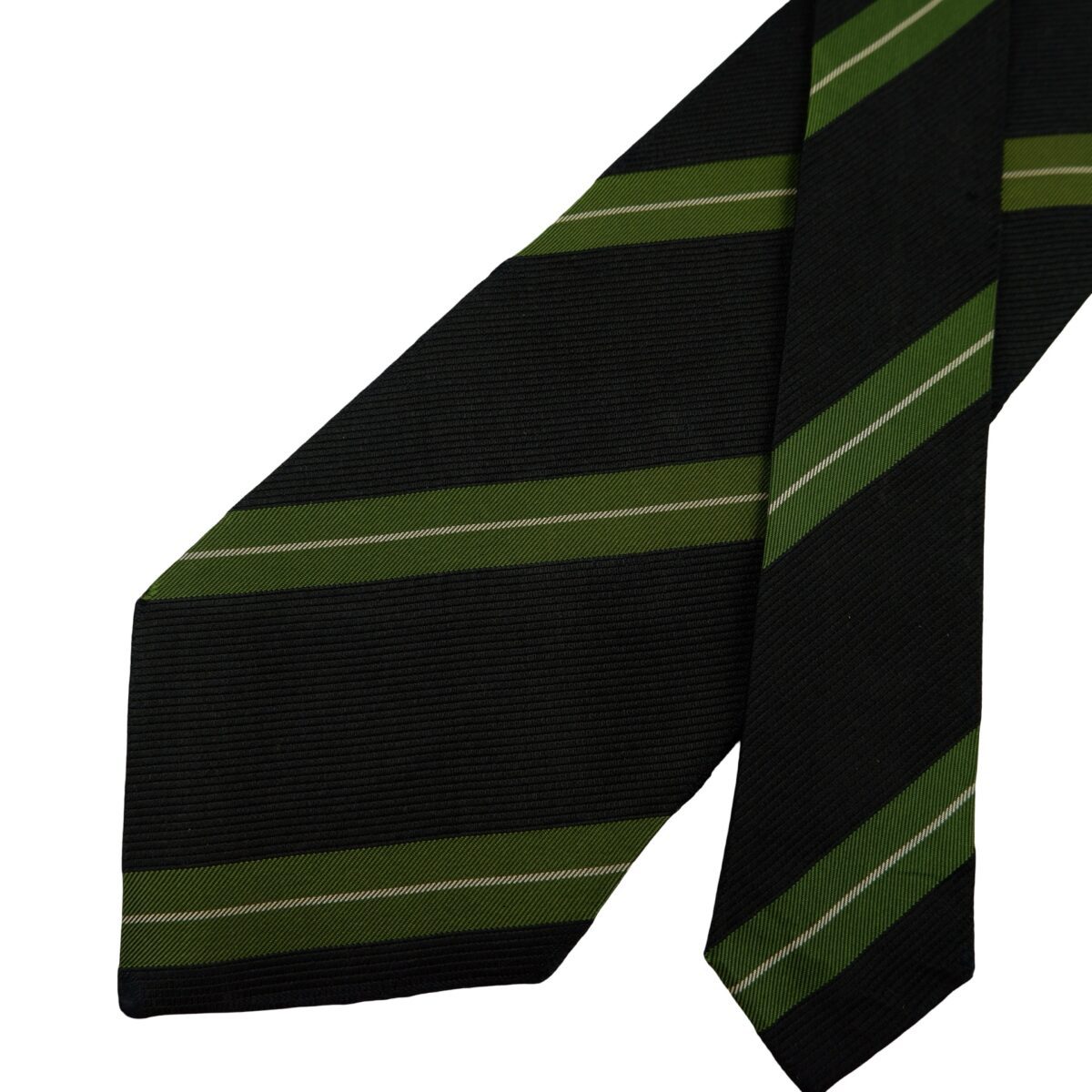 Comme Des Garcons Tie Silk Black Stripe Japan (US Import Tax Included) | mesabb clothing Comme Des Garcons Tie Silk Black Stripe Japan (US Import Tax Included) มุมที่ 2