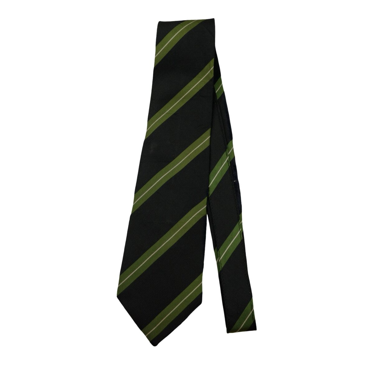 Comme Des Garcons Tie Silk Black Stripe Japan (US Import Tax Included) | mesabb clothing Comme Des Garcons Tie Silk Black Stripe Japan (US Import Tax Included) มุมที่ 5
