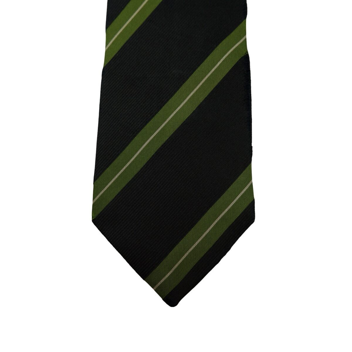Comme Des Garcons Tie Silk Black Stripe Japan (US Import Tax Included) | mesabb clothing Comme Des Garcons Tie Silk Black Stripe Japan (US Import Tax Included) มุมที่ 6
