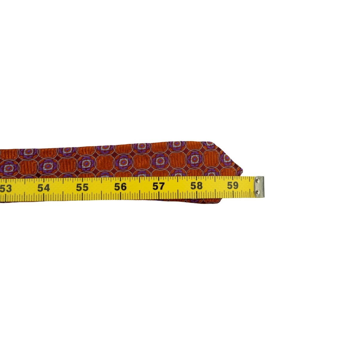 a16626 13 Canali Tie Silk Brown Geometric Italy (US Import Tax Included) มุมที่ 13