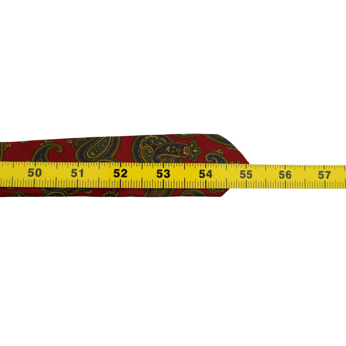 a16627 14 Burberry Tie Silk Maroon Paisley Patttern England (US Import Tax Included) มุมที่ 14
