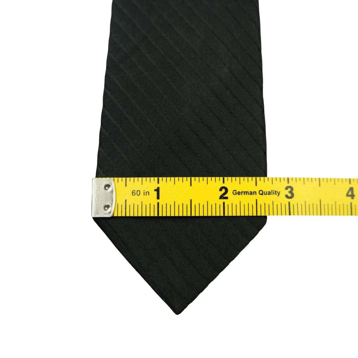 a16640 13 Pierre Cardin Tie Silk Black Stripe China (US Import Tax Included) มุมที่ 13