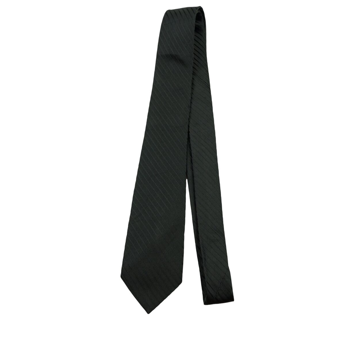 a16640 5 Pierre Cardin Tie Silk Black Stripe China (US Import Tax Included) มุมที่ 5