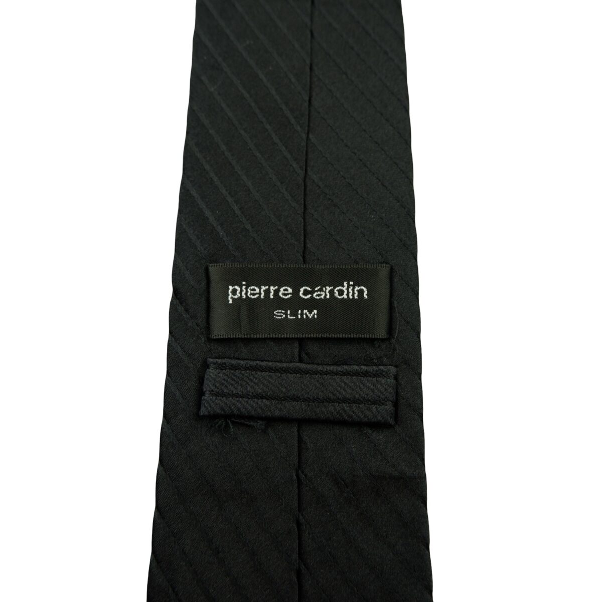 a16640 9 Pierre Cardin Tie Silk Black Stripe China (US Import Tax Included) มุมที่ 9