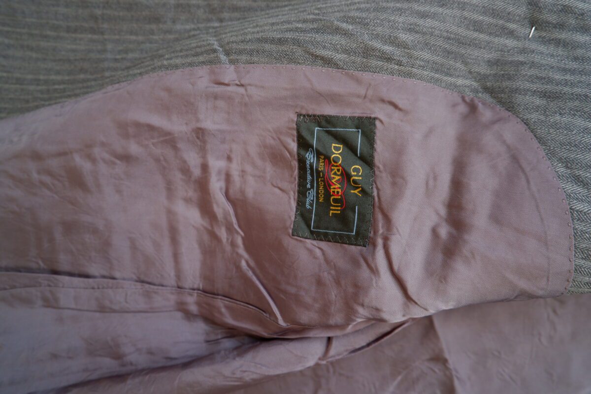 Used Guy Dormeuil Suit Chest 42 Wool Grey Stripe (US Import Tax Included) | mesabb clothing a15020 5.jpeg