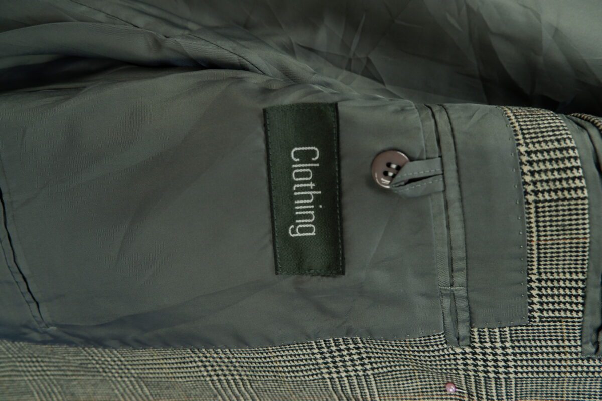 Used Suit Chest 42 Wool PET Grey Prince Of Wales Japan (US Import Tax Included) | mesabb clothing a15045 5.jpeg