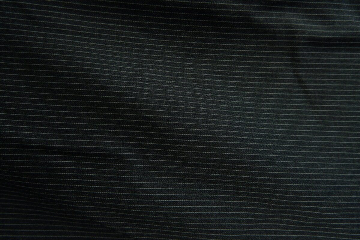 Used Reda Suit Chest 44 Wool Black Stripe Japan (US Import Tax Included) | mesabb clothing a15046 7.jpeg