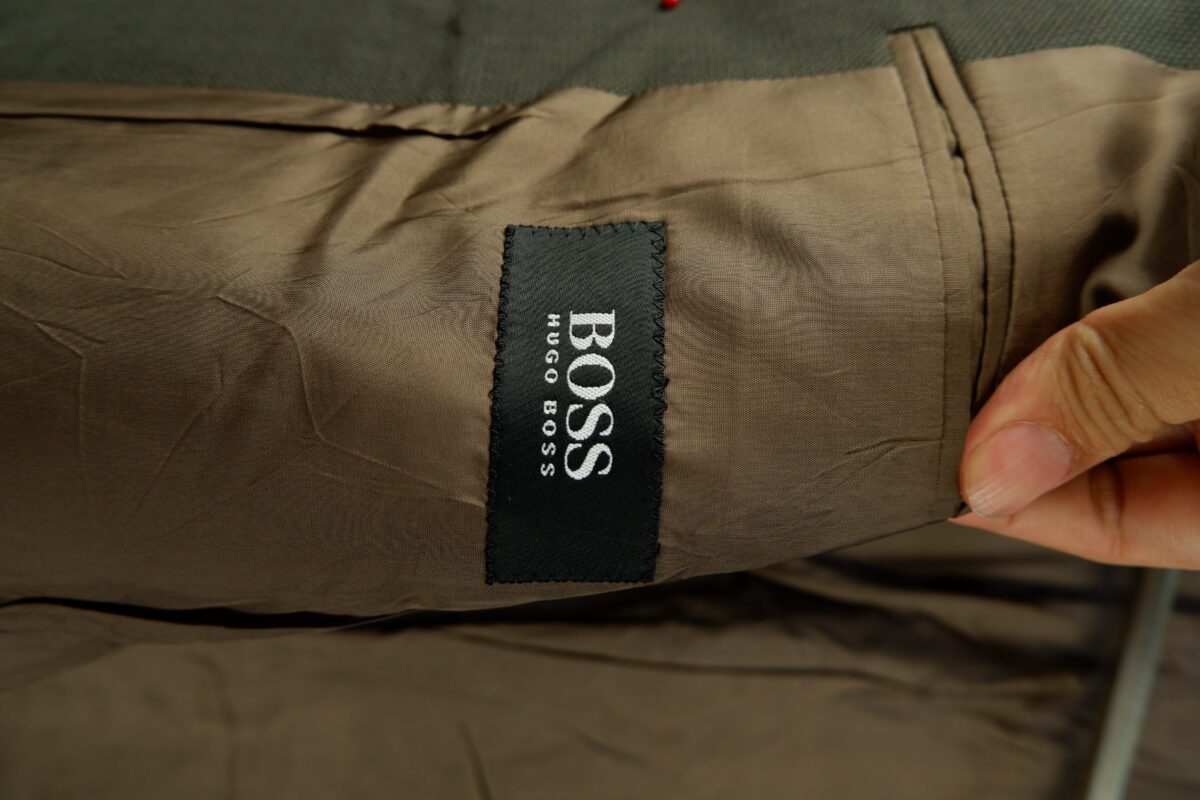Used Hugo Boss Suit Chest 41 Wool Olive Green Germany (US Import Tax Included) | mesabb clothing a15047 5.jpeg