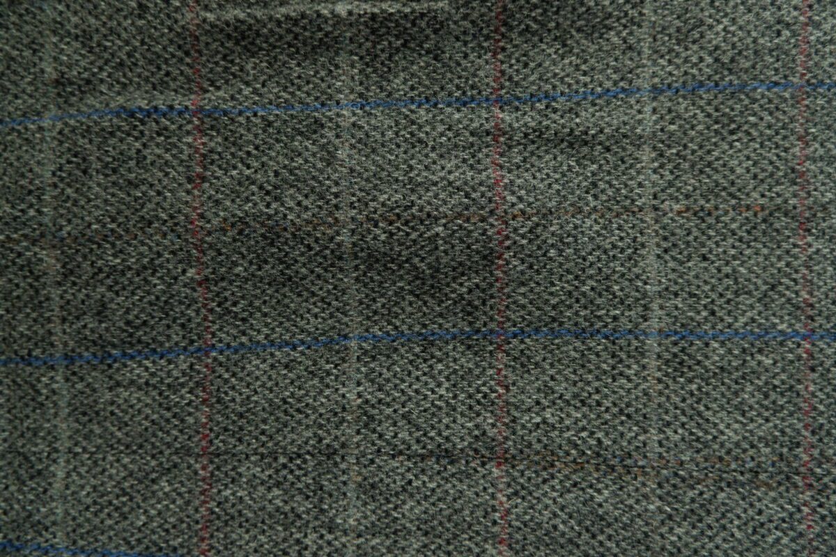 Used Suit Chest 43 Wool Nylon Grey Windowpane Japan (US Import Tax Included) | mesabb clothing a15063 7.jpeg