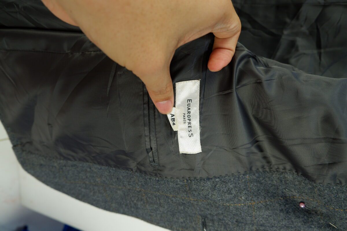 Used Suit Chest 44 Wool PET Acrylic Nylon Grey Windowpane Japan (US Import Tax Included) | mesabb clothing a15085 5.jpeg