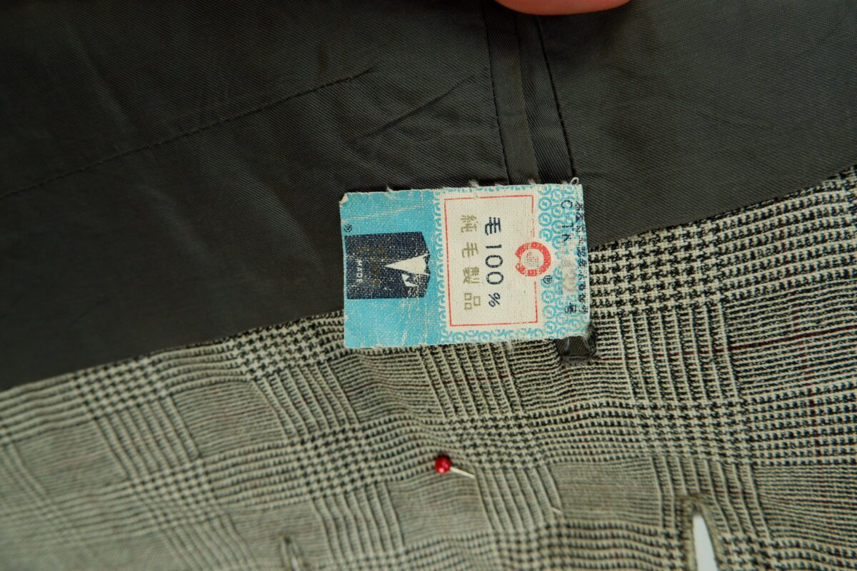 Used Suit Chest 38 Wool Grey Glen Check Japan (US Import Tax Included) | mesabb clothing a15127 6.jpeg