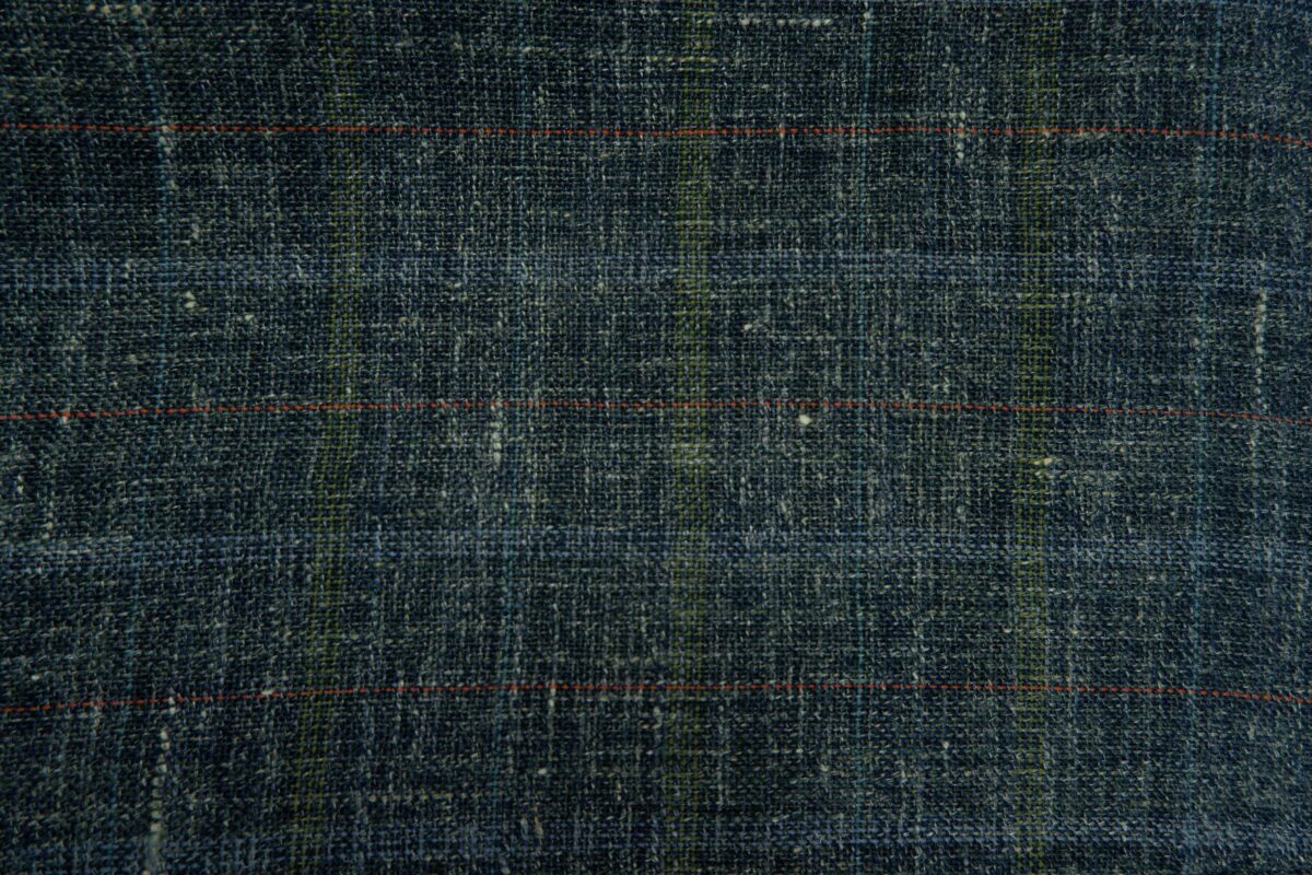 Used DAKS Suit Chest 42 Wool Linen Grey Windowpane Japan (US Import Tax Included) | mesabb clothing a15139 7.jpeg